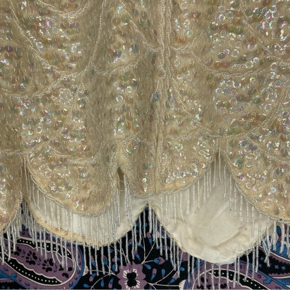 vintage wool sequin flapper tank - Picture 2 of 7